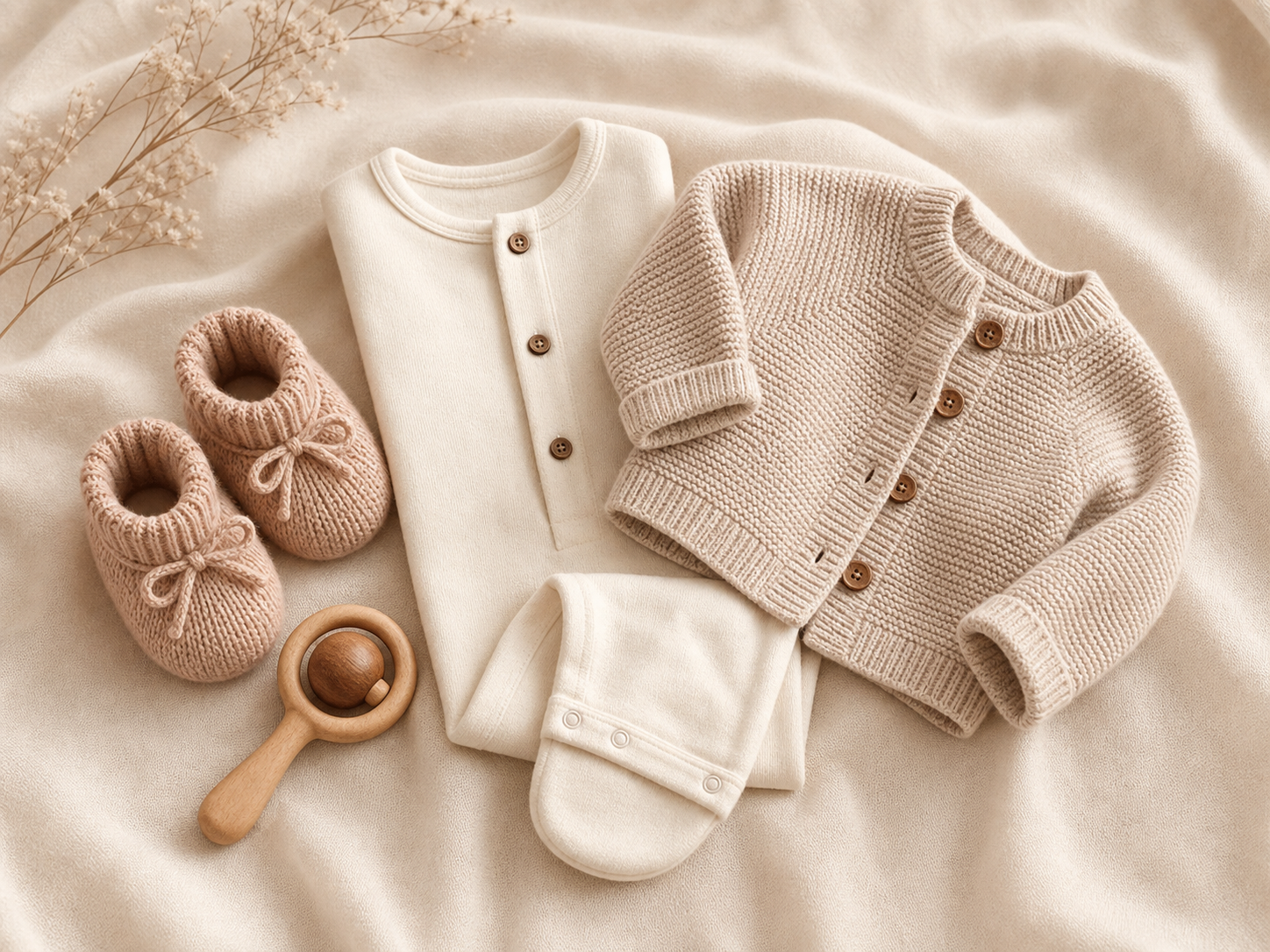 Organic cotton baby garments placeholder for baby romper